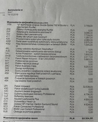 BMW Seria 3 cena 165000 przebieg: 148000, rok produkcji 2020 z Gdańsk małe 106